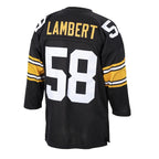 Jack Lambert Pittsburgh Steelers 1975 Authentic Throwback Retired Player Jersey - Black