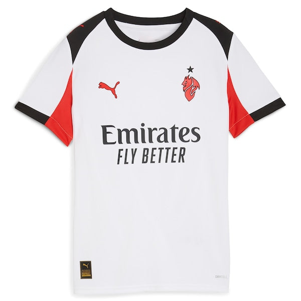 AC Milan Puma Youth 2025/26  Replica Jersey - White/Yellow