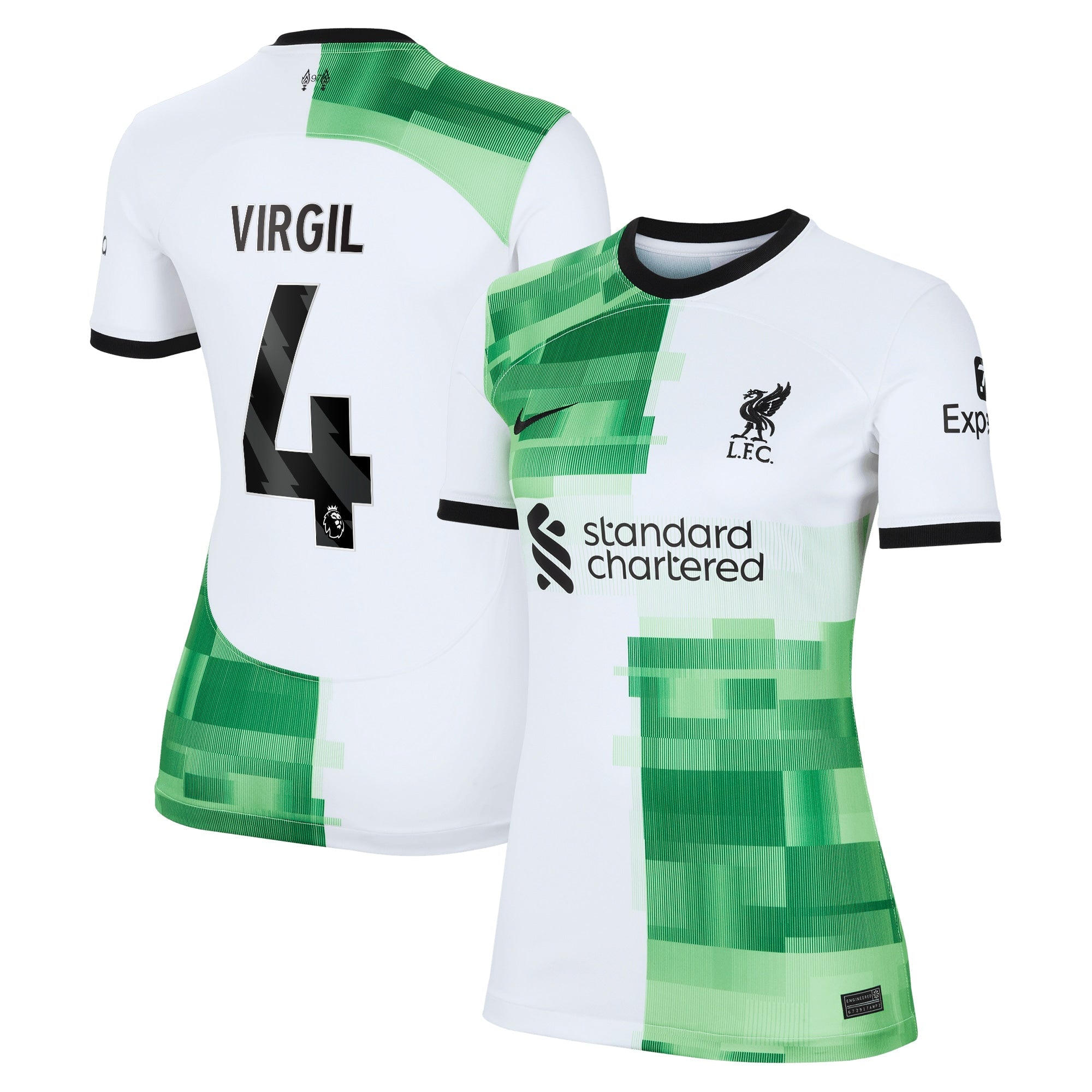Virgil Van Dijk Liverpool Nike Women's 2023/24 Home Replica Player Jersey - Red/White
