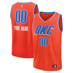 Oklahoma City Thunder  Fast Break Custom Jersey - Statement Edition - Orange