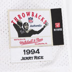 Jerry Rice San Francisco 49ers 1994  Authentic Throwback Retired Player Jersey - White