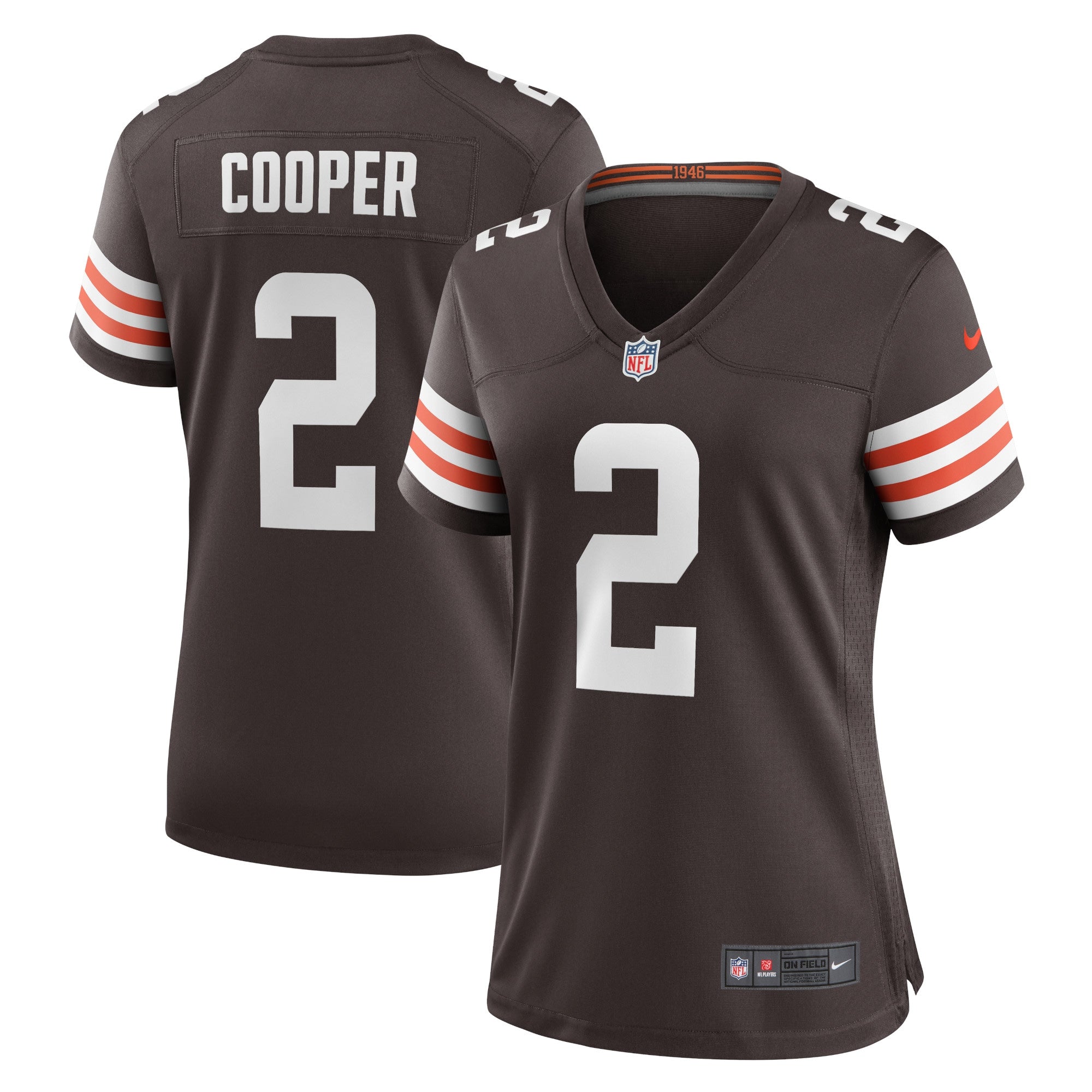 Amari Cooper Cleveland Browns Nike Women's Alternate Game Jersey - White/Brown