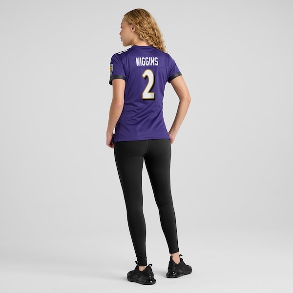 Nate Wiggins Baltimore Ravens Nike Women's  Game Jersey -  Purple