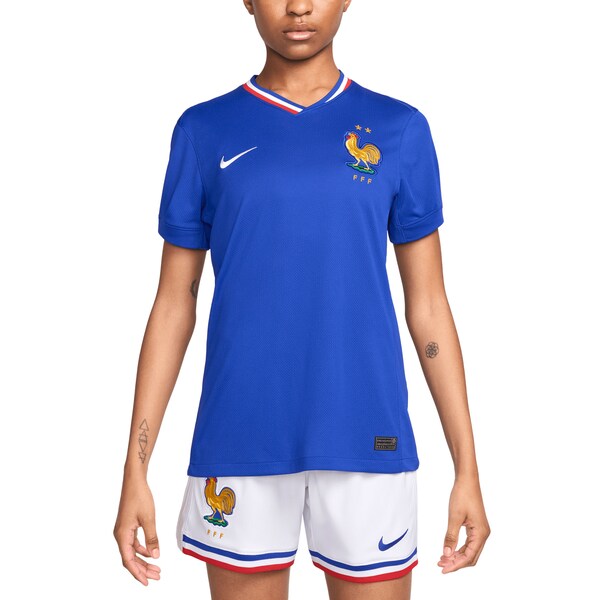 France National Team Nike Women's 2024 Home Replica Blank Jersey - Blue