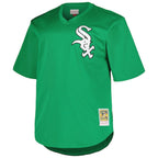 Frank Thomas Chicago White Sox Profile Big & Tall Cooperstown Collection Mesh Batting Practice Jersey - Kelly Green/Black