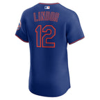 Francisco Lindor New York Mets Nike Alternate 2 Elite Jersey - Royal