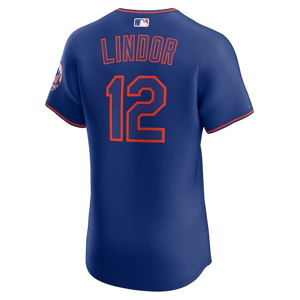Francisco Lindor New York Mets Nike Alternate 2 Elite Jersey - Royal