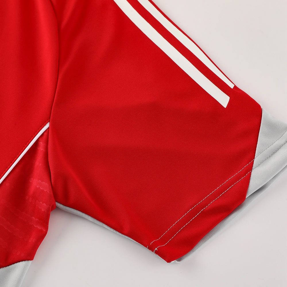 Adidas Short Sleeve Training Jersey Set - AD09- Red/Black