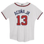 Ronald Acuña Jr. Atlanta Braves Nike Preschool Home Game Jersey - White