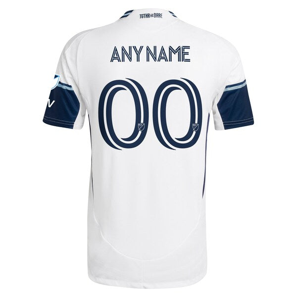 Vancouver Whitecaps FC adidas 2025 The Peak Authentic Custom Jersey - White