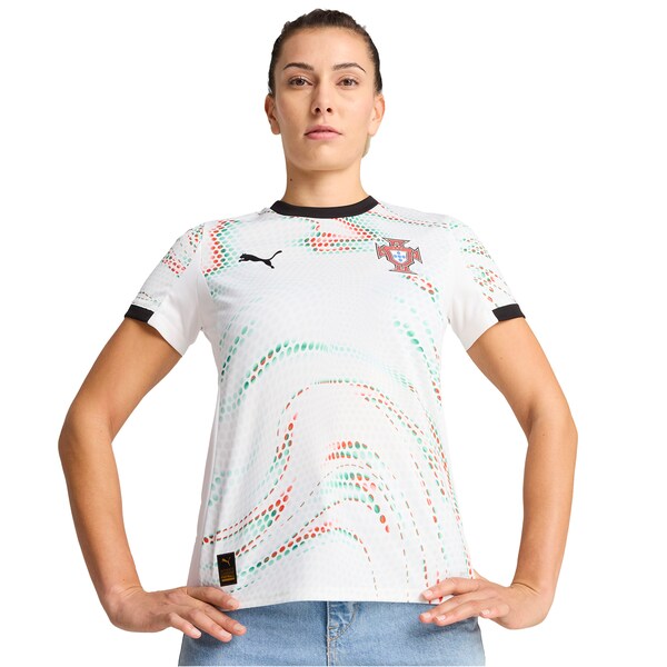 Portugal National Team Puma Women's 2025 Away Replica Jersey - White/Red