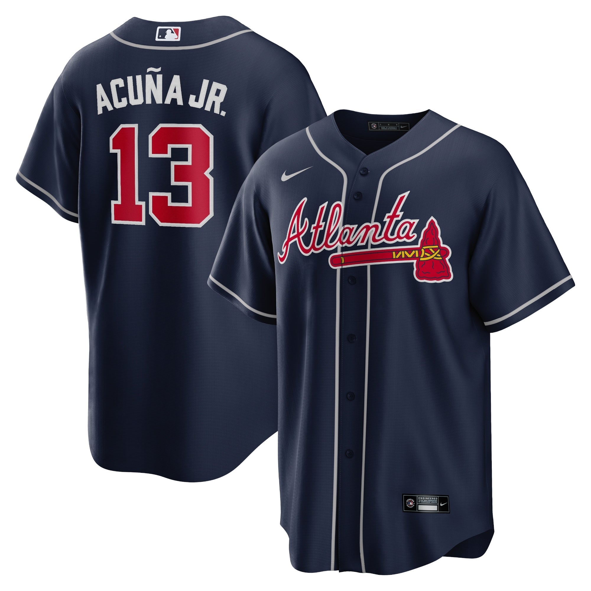 Ronald Acuna Jr. Atlanta Braves Nike Home Replica Player Name Jersey - White/Navy