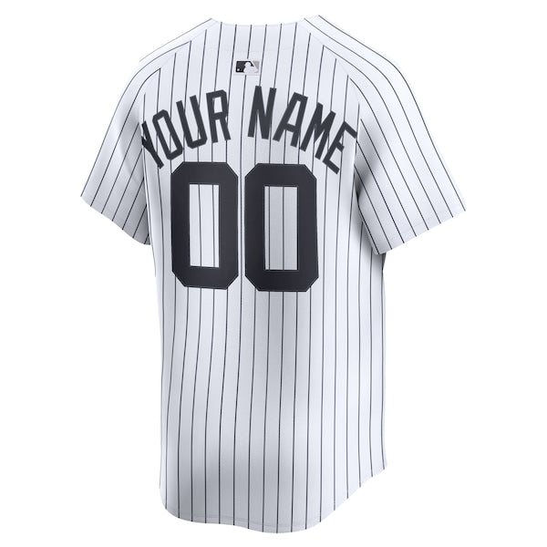 New York Yankees Nike Home Limited Custom Jersey - White