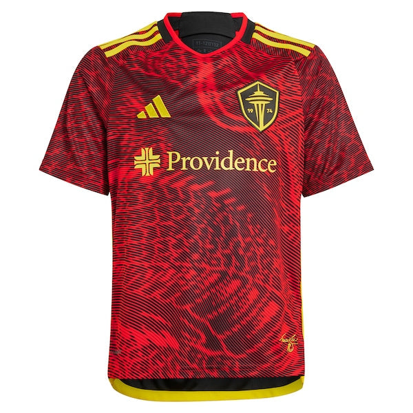 Jordan Morris Seattle Sounders FC adidas Youth 2024 The Bruce Lee Kit Replica Player Jersey – Red