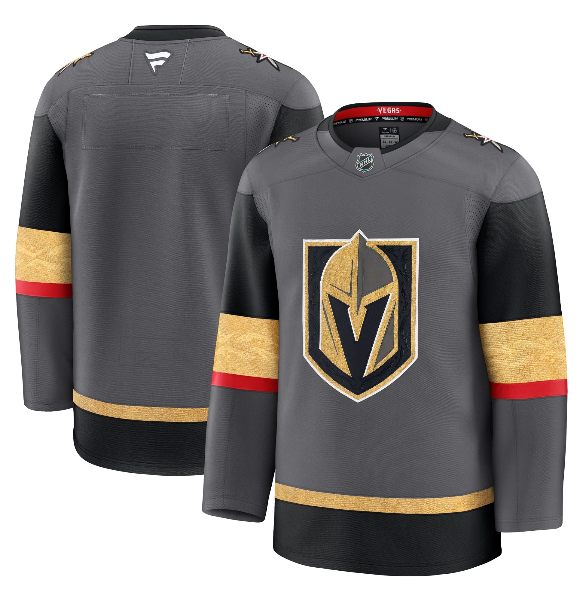 Vegas Golden Knights  Home Premium Jersey - Gold/Gray/White