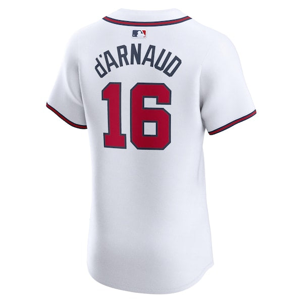 Travis d'Arnaud Atlanta Braves Nike Home Elite Player Jersey - White
