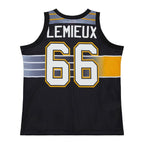 Mario Lemieux Pittsburgh Penguins  Unisex Maxxed Out Fashion Basketball Jersey - Black