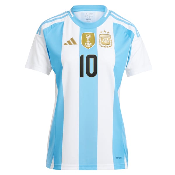 Lionel Messi Argentina National Team adidas Women's 2024 Home Replica Player Jersey - White/Blue