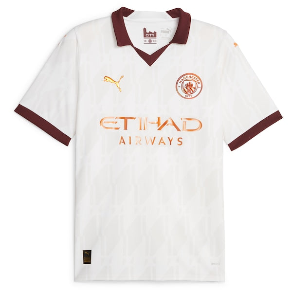 Bernardo Silva Manchester City Puma 2023/24 Away Replica Jersey - White