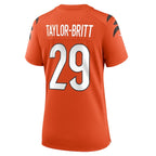 Cam Taylor-Britt Cincinnati Bengals Nike Women's Alternate Game Jersey -  Orange/Black