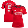 Harry Maguire Manchester United adidas Women's 2023/24 Home Replica Player Jersey - Red/Green