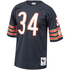 Walter Payton Chicago Bears 1985 Authentic Throwback Retired Player Jersey - Navy/White