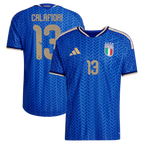 Riccardo Calafiori Italy National Team adidas 2026 Home Authentic Jersey - Blue