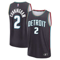 Cade Cunningham Detroit Pistons  Youth 2025/26 City Edition Fast Break Jersey - Gray