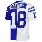 Peyton Manning Indianapolis Colts 1998 Split Legacy Replica Jersey - Royal/White