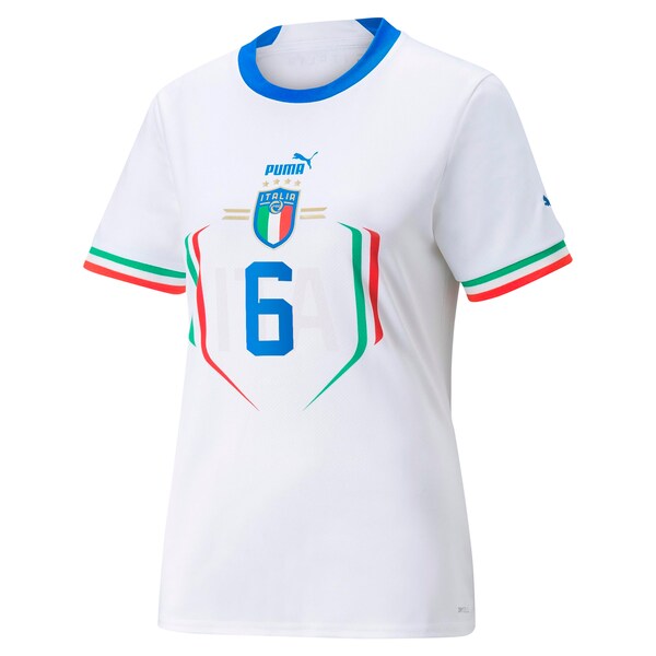 Marco Verratti Italy National Team Puma Women's 2022/23 Away Replica Player Jersey - White