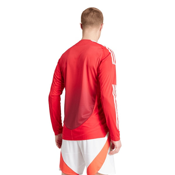 Manchester United adidas 2024/25 Home Long Sleeve Authentic Patch Jersey - Red