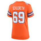 Mark Schlereth Denver Broncos Nike Women's Mile High Collection 1977 Throwback Retired Player Game Jersey - Orange