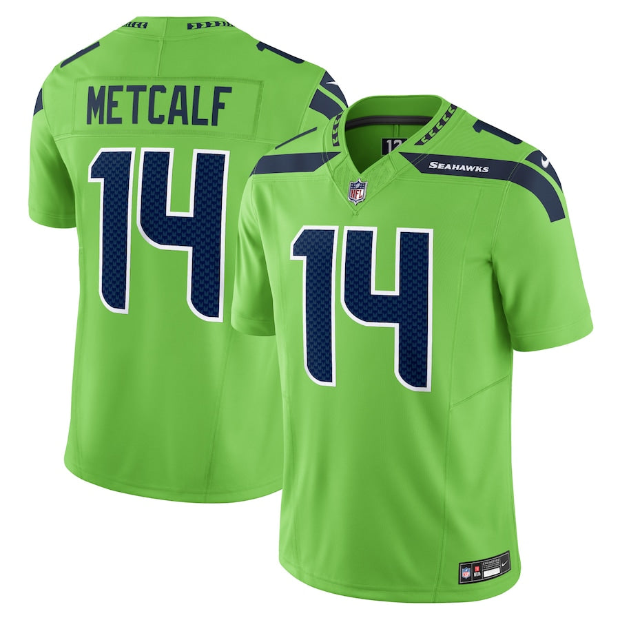 DK Metcalf Seattle Seahawks Nike  Vapor F.U.S.E. Limited Jersey - Neon Green