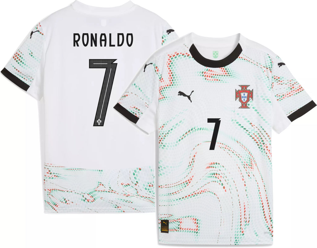 2025 PUMA Cristiano Ronaldo Portugal Youth Away Authentic Jersey