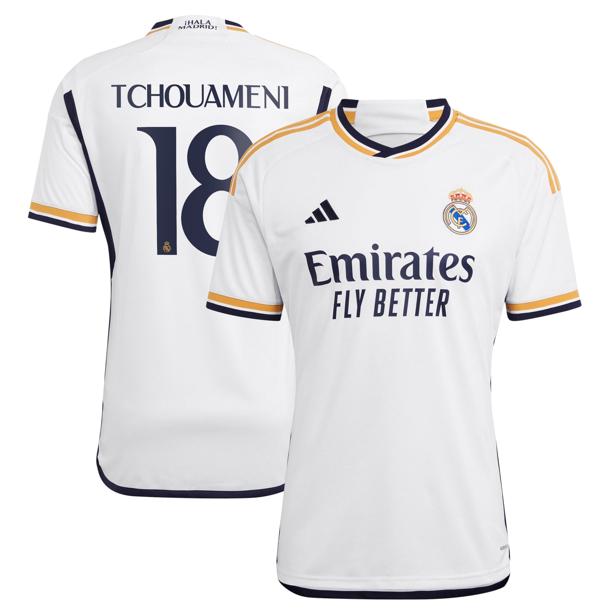 Aurélien Tchouaméni Los Merengues adidas 2023/24 Away Replica Player Jersey - Navy/White