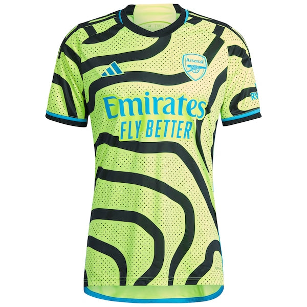 Gabriel Jesus Arsenal adidas 2023/24 Away Replica Player Jersey - Yellow/Green