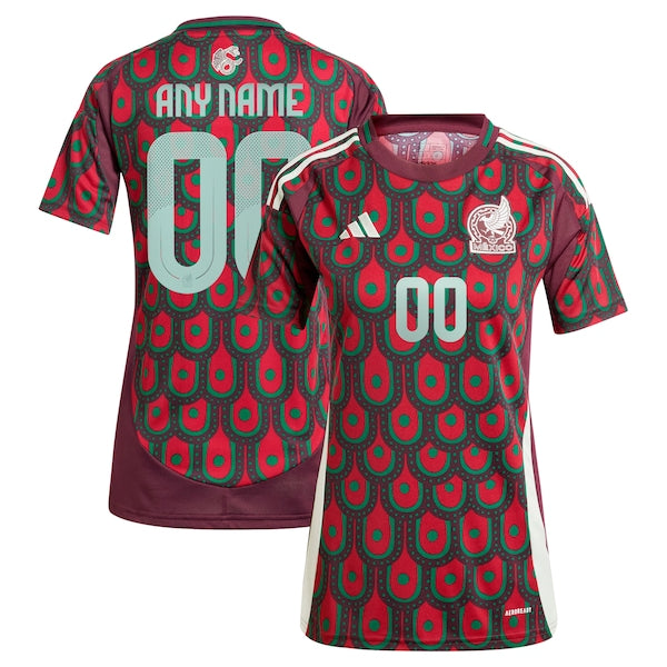 Mexico National Team adidas Women's 2024 Home Replica Custom Jersey - Green