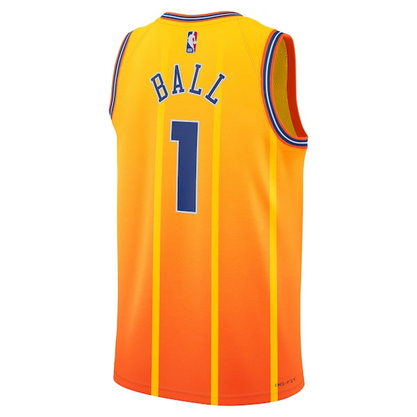 LaMelo Ball Charlotte Hornets Jordan Brand Unisex 2025/26 Swingman Jersey - Orange - City Edition
