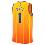 LaMelo Ball Charlotte Hornets Jordan Brand Unisex 2025/26 Swingman Jersey - Orange - City Edition