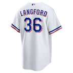 Wyatt Langford Texas Rangers Nike  Youth Home Replica Jersey - White