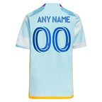 Colorado Rapids adidas Youth 2024 New Day Kit Replica Custom Jersey - Light Blue