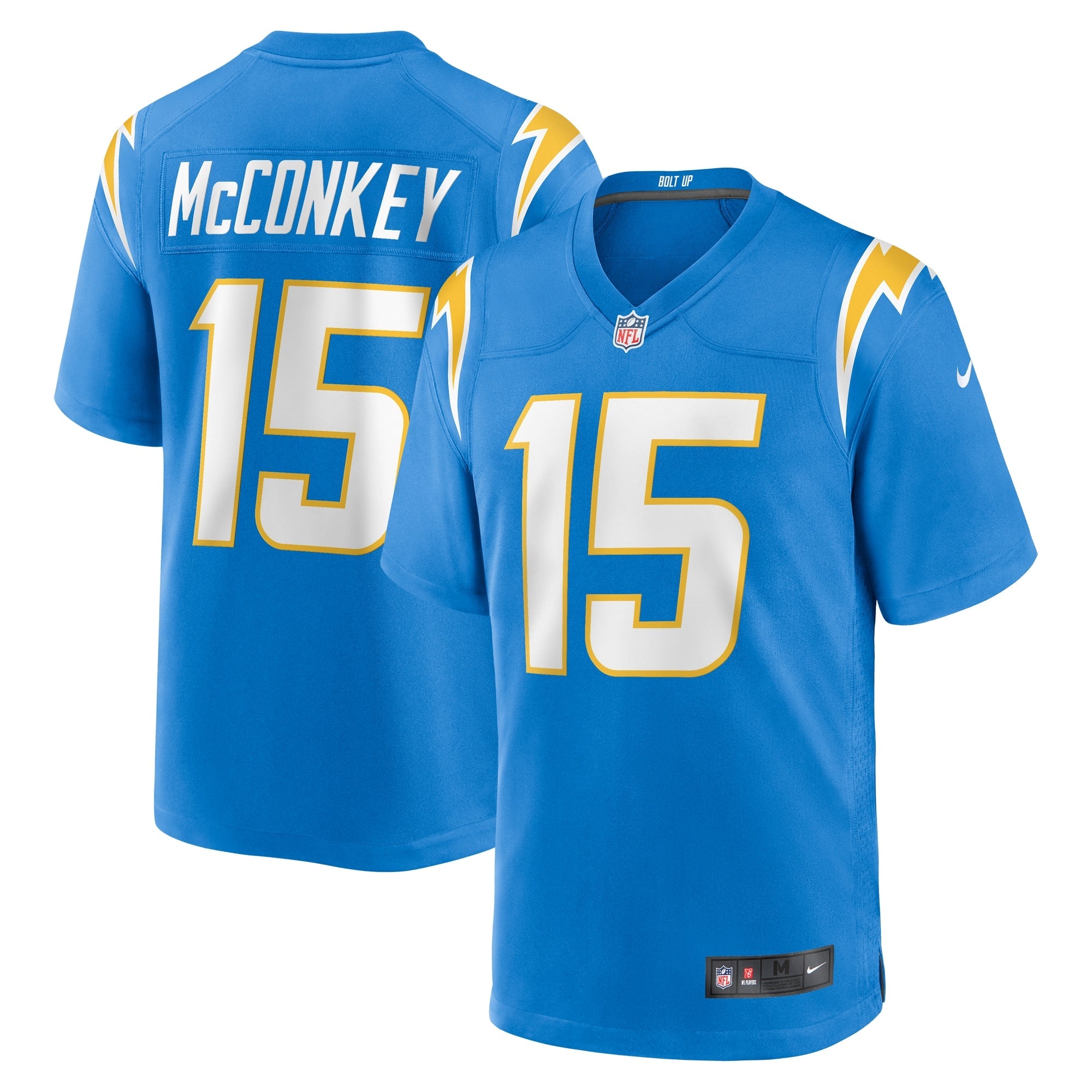 Ladd McConkey Los Angeles Chargers Nike Alternate Super Chargers Game Player Jersey - Navy/Gold/Powder Blue