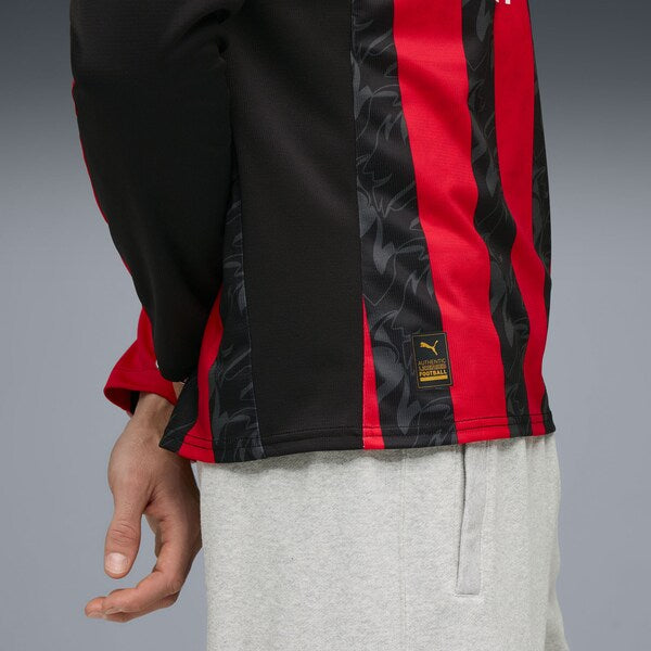 AC Milan Puma 2025/26 Home Replica Long Sleeve Jersey - Red