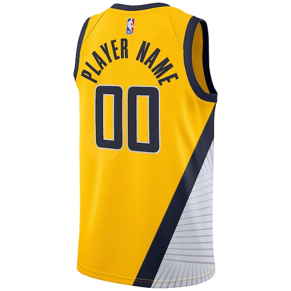 Indiana Pacers Jordan Brand Swingman Custom Jersey - Statement Edition - Gold