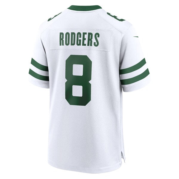 Aaron Rodgers New York Jets Nike Game Jersey - Legacy White/Black/Green