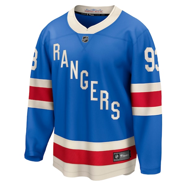 Mika Zibanejad New York Rangers  Centennial Breakaway Jersey - Blue