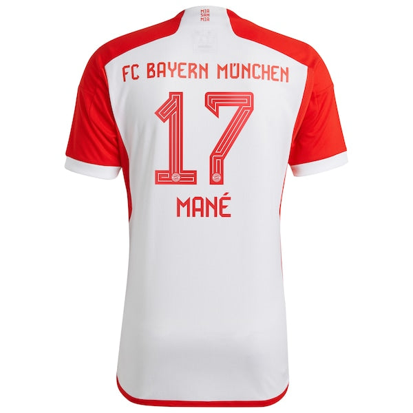Sadio Mané Bayern Munich adidas Youth 2023/24 Home Replica Jersey - White