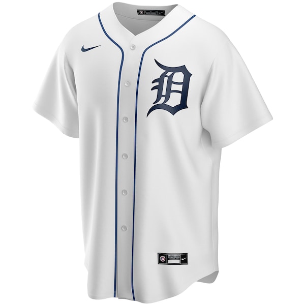 Detroit Tigers Nike Home Replica Custom Jersey - White