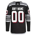 New Jersey Devils adidas  Alternate 2021/22 Primegreen Authentic Custom Jersey - Black