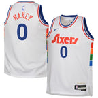 Tyrese Maxey Philadelphia 76ers Nike Youth 2024/25 Swingman Player Jersey - City Edition - White